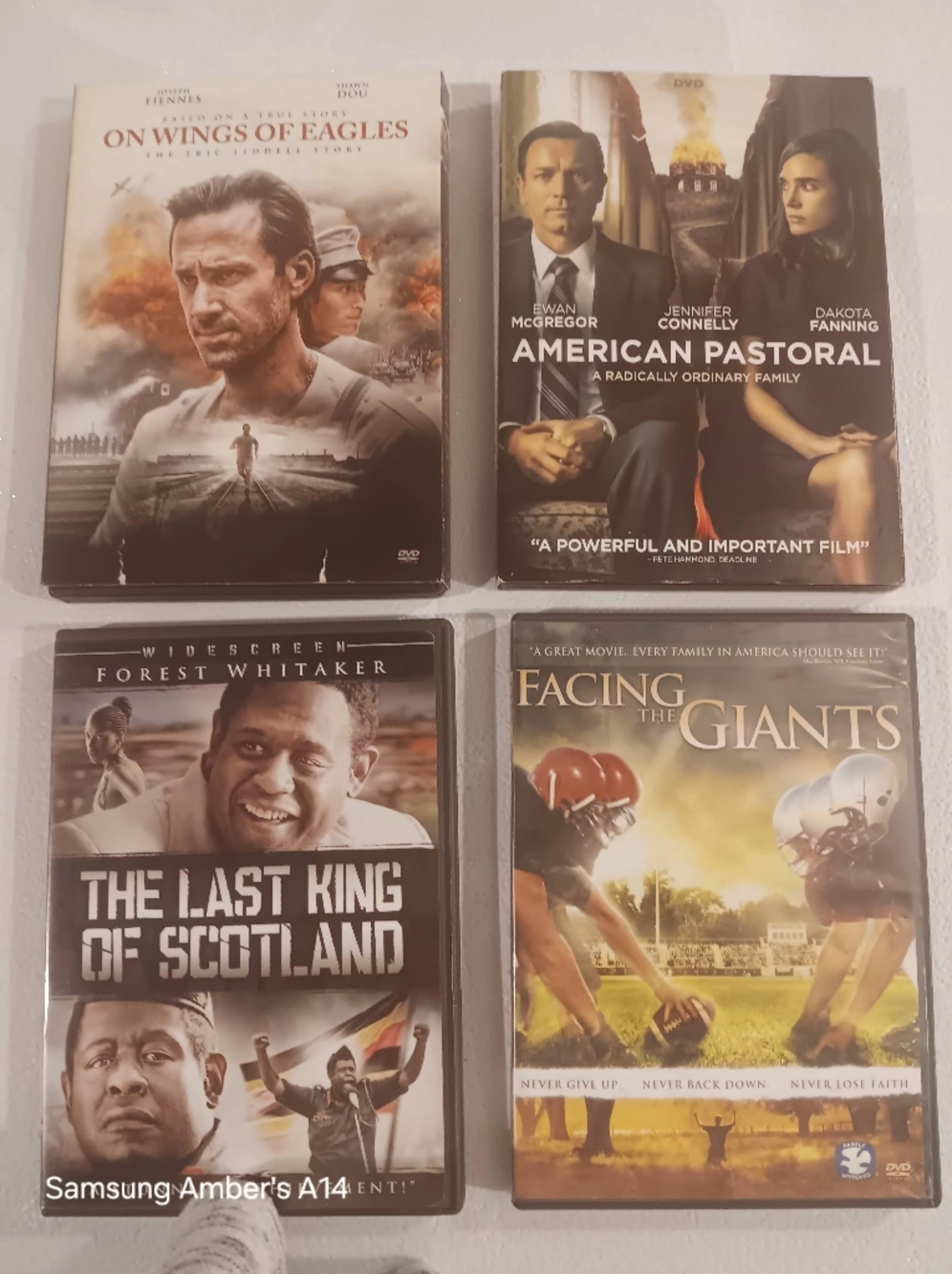 Lot of 4 DVD Movie Back Covers - Mixed Titles